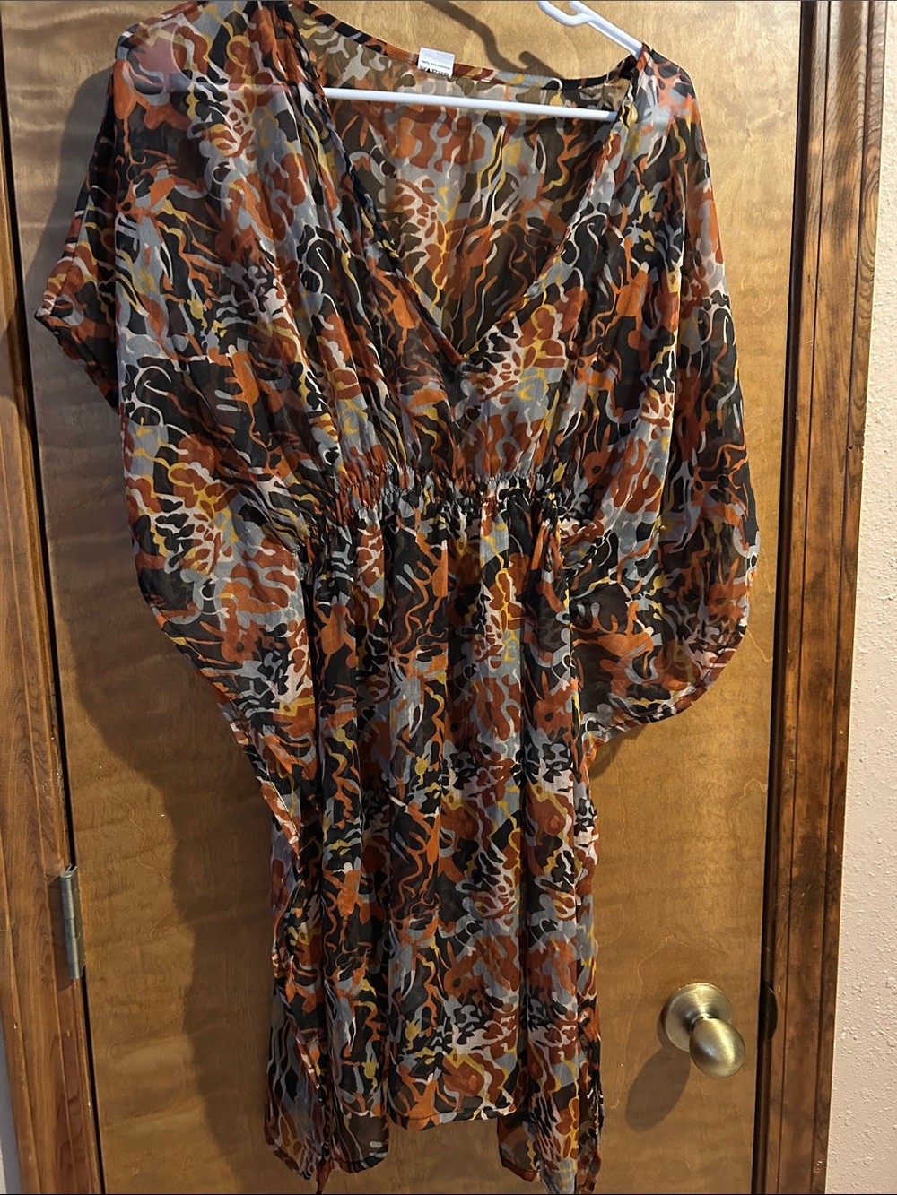 Sheer V-Neck Coverup - Excellent Condition